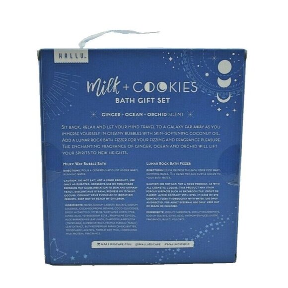Milk and Cookies Bubble Bath 3 Piece Gift Set New Hallu Escape by Peyton - Picture 2 of 5